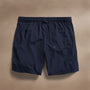 Technical Stretch Nylon Split Hem Boardshort in Navy | James Perse Los Angeles