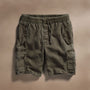 Textured Linen Flight Short in Army Green | James Perse Los Angeles