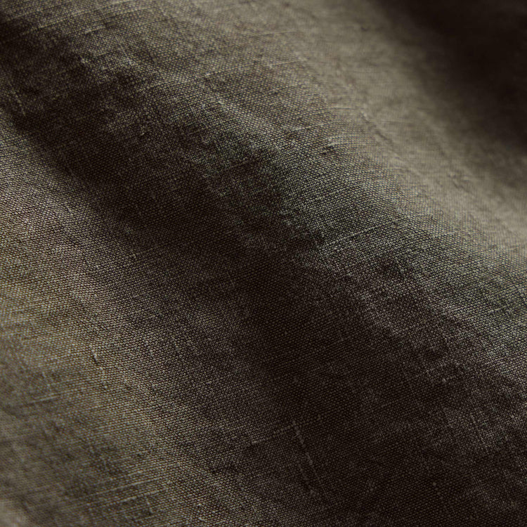 Textured Linen Flight Short in Army Green | James Perse Los Angeles