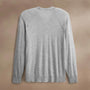 Ultra Fine Cshmr Raglan Crew in Light Heather Grey | James Perse Los Angeles