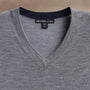 Ultra Fine Cshmr VinNeck Sweater in Flannel | James Perse Los Angeles