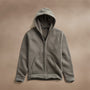 Cozy Zip Up Hoodie in Granite | James Perse Los Angeles