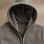 Cozy Zip Up Hoodie in Granite | James Perse Los Angeles