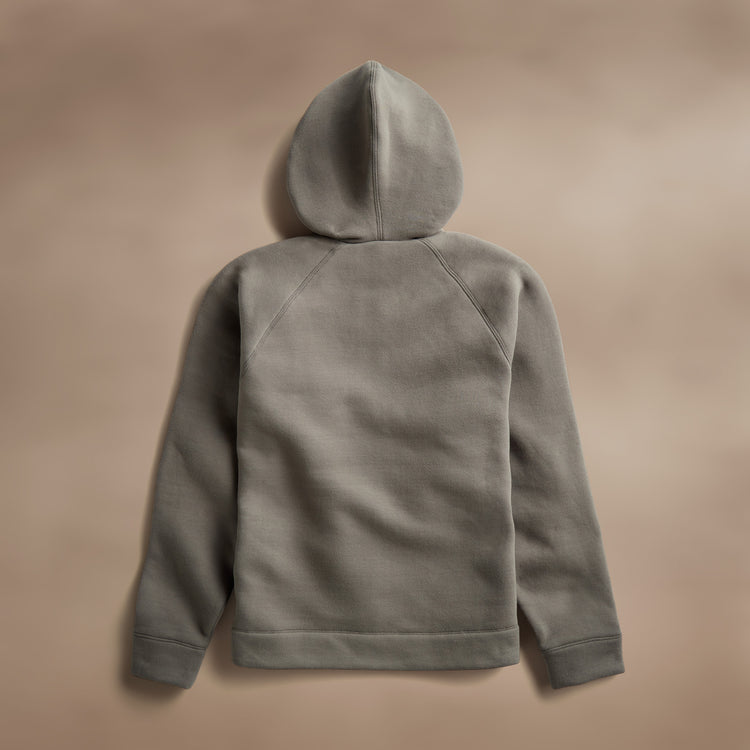 Cozy Zip Up Hoodie in Granite | James Perse Los Angeles