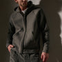 Cozy Zip Up Hoodie in Granite | James Perse Los Angeles