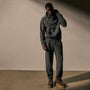 Cozy Hooded Sweatshirt in Heather Charcoal | James Perse Los Angeles
