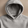 Cozy Hooded Sweatshirt  in Heather Grey | James Perse Los Angeles