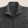 Wool Alpaca Stretch Zip Front in Anthracite | James Perse Los Angeles