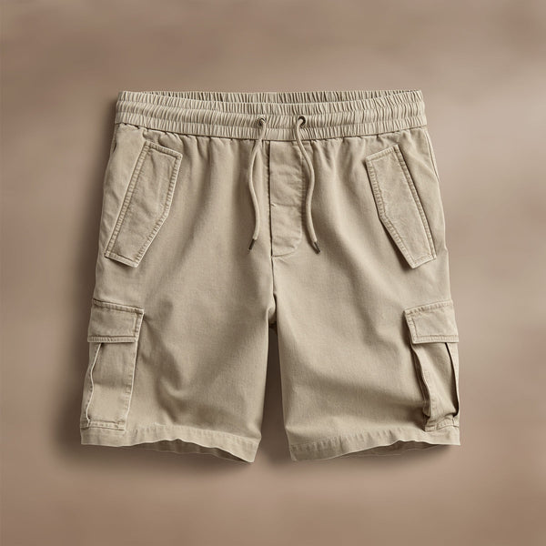 Woven Cotton Terry Cargo Short in Overcast Pigment | James Perse Los Angeles