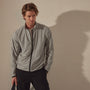 Mesh Line Zip Up Sport Jacket in Shark | James Perse Los Angeles
