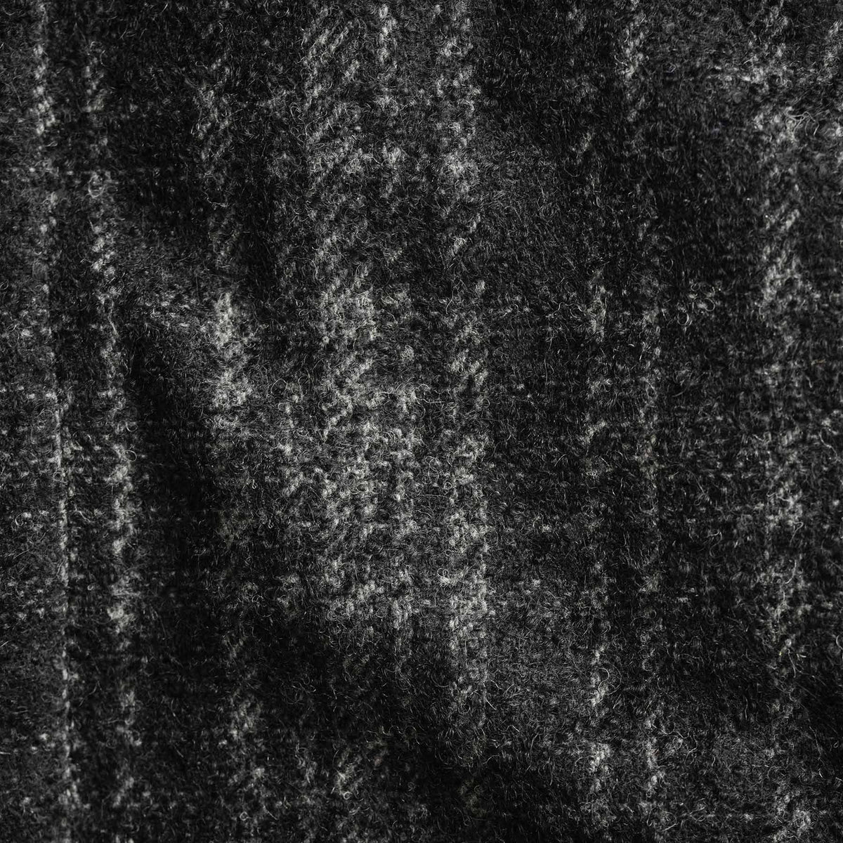 Wool Blend Plaid Car Coat  in Black/Grey Plaid | James Perse Los Angeles