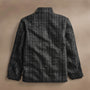 Wool Blend Plaid Car Coat  in Black/Grey Plaid | James Perse Los Angeles