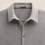 Wool Cashmere Twill Shirt in Heather Grey | James Perse Los Angeles
