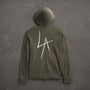 JP x LA in Zipup Hoodie in Platoon Pigment | James Perse Los Angeles