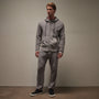 Vintage French Terry Zip Up Hoodie in Silver Grey Pigment | James Perse Los Angeles