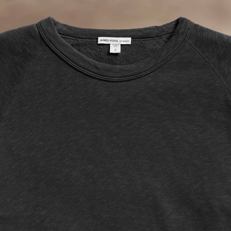 Vintage French Terry Sweatshirt in Carbon Pigment | James Perse Los Angeles