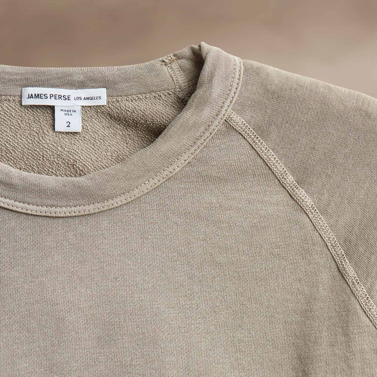 Vintage French Terry Sweatshirt in Overcast Pigment | James Perse Los Angeles