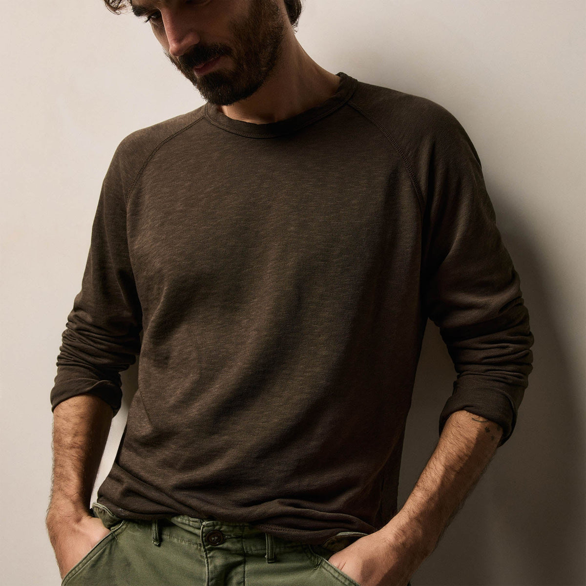 Vintage French Terry Sweatshirt in Porcupine | James Perse Los Angeles