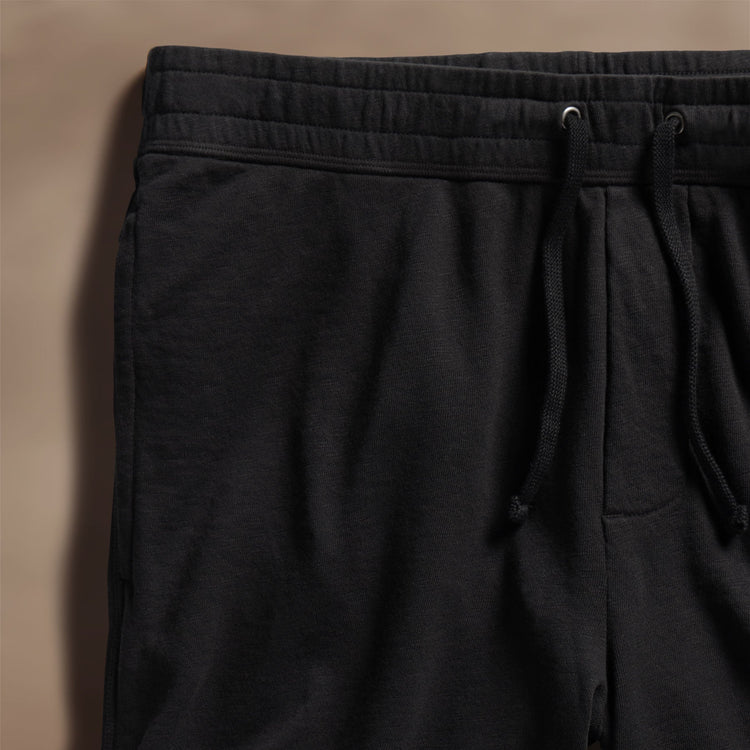 Vintage French Terry Sweat Short in Black | James Perse Los Angeles