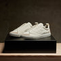 Men's Solstice Skate Low Top Sneaker in White/Taupe | James Perese Los Angeles