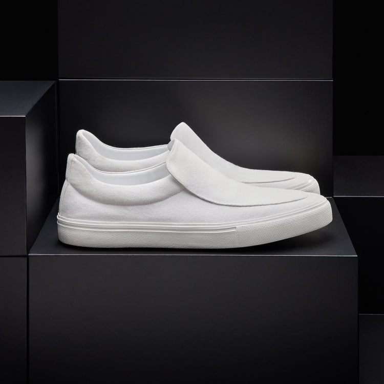 Men's Coastal Canvas Slip On in White | James Perse Los Angeles