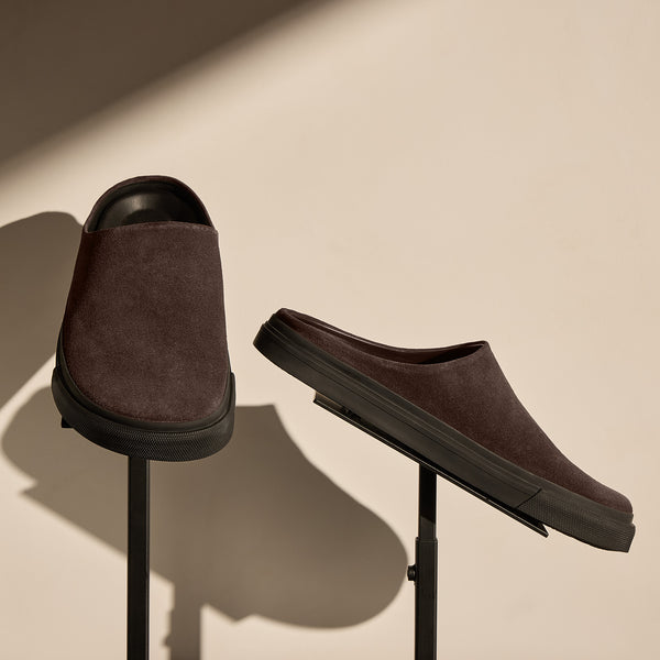 Men's Suede Clog in Cafe | James Perse Los Angeles