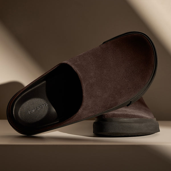 Men's Suede Clog in Cafe | James Perse Los Angeles