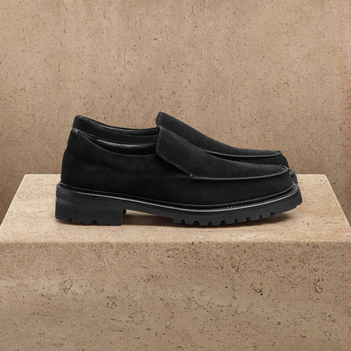 Men's Military Loafer in Black | James Perse Los Angeles