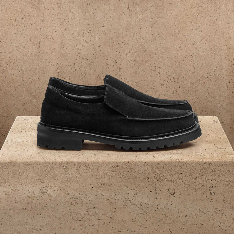 Men's Military Loafer in Black | James Perse Los Angeles