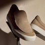 Coastal Suede Slip On in Linen | James Perse Los Angeles
