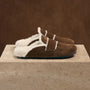 Women's Suede Shearling Loafer in Havana/Ivory | James Perse Los Angeles