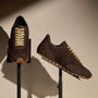 Women's Suede Low Running Sneaker in Cafe | James Perse Los Angeles