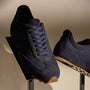 Women's Suede Low Running Sneaker in Navy | James Perse Los Angeles
