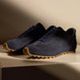 Women's Suede Low Running Sneaker in Navy | James Perse Los Angeles
