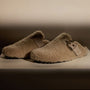 Women's Shearling Slip On Clog in Taupe | James Perse Los Angeles