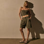 Cotton Long Short in Birch Pigment | James Perse Los Angeles