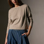 Shrunken Long Sleeve Crew Neck Tee in Overcast | James Perse Los Angeles
