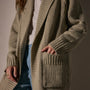 Cotton Shawl Collar Cardigan in Overcast | James Perse Los Angeles