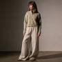 Cotton Knt Zip Front Funnel Neck in Overcast | James Perse Los Angeles