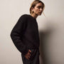 Cashmere Silk Sweater in Black | James Perse Los Angeles