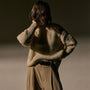 Cashmere Silk Crew Neck in Biscotti | James Perse Los Angeles