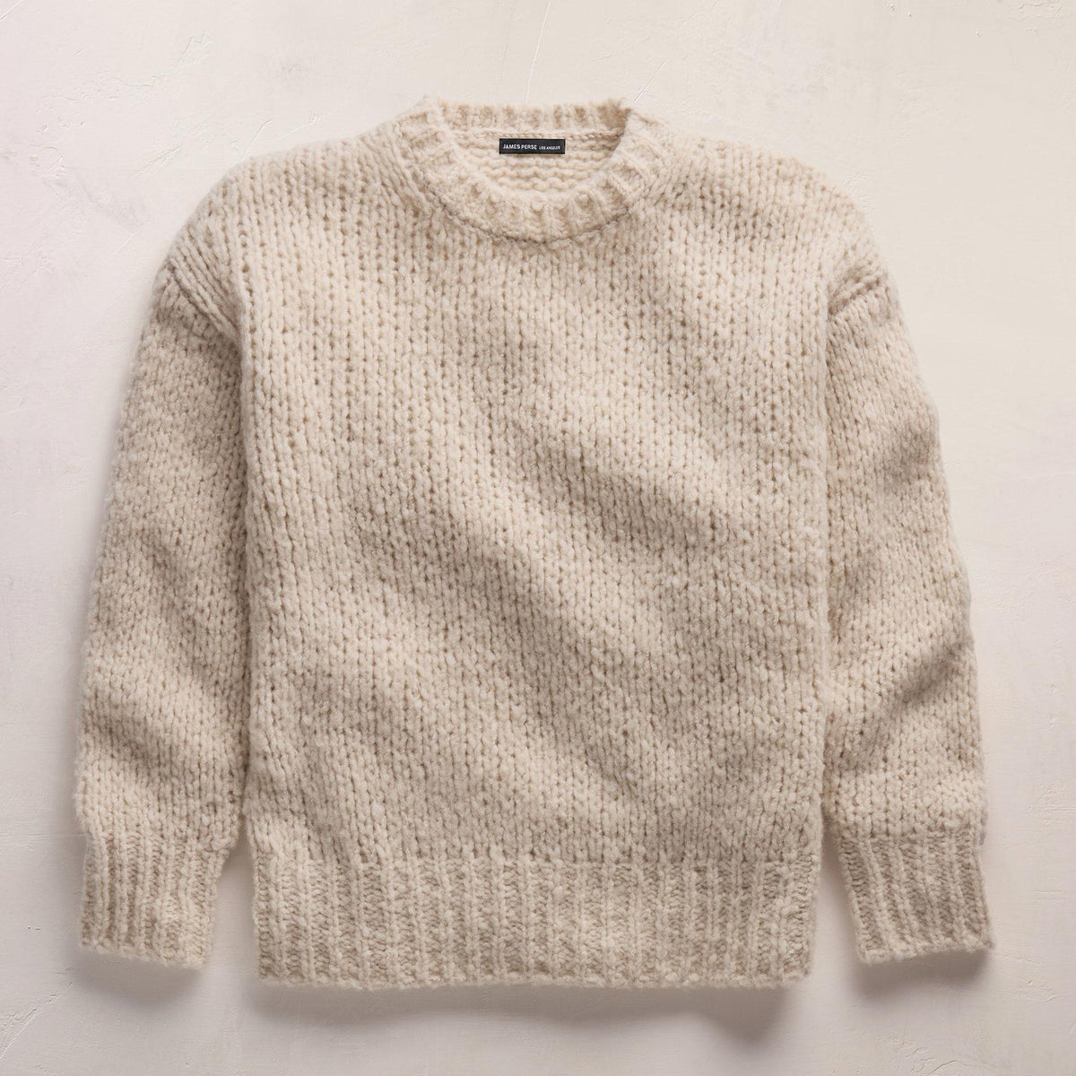 Cashmere Silk Crew Neck in Biscotti | James Perse Los Angeles