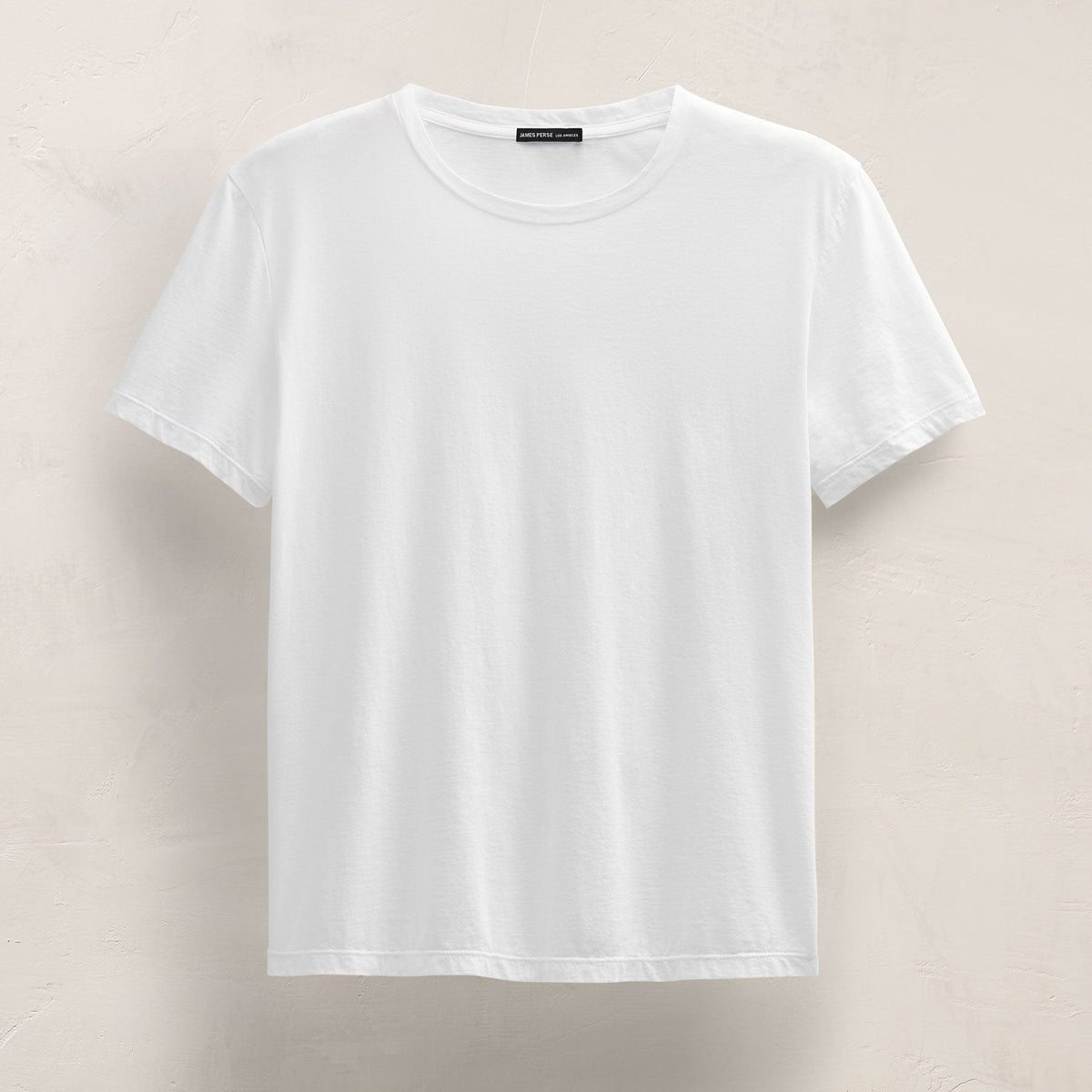 Short Sleeve Elevated Lotus Jersey Crew in White | James Perse Los Angeles