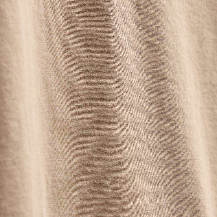 Short Sleeve Elevated Lotus Jersey V Neck in Coffee | James Perse Los Angeles