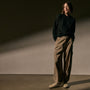 Herringbone Twill Parachute Pant in Soft Beige Pigment | James Perse Los Angeles