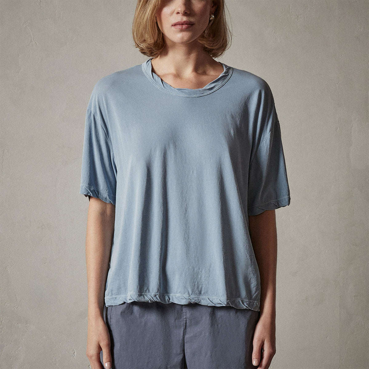 High Gauge Oversized Tee in Bluestone Pigment | James Perse Los Angeles
