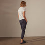 Mixed Media Pant in French Navy | James Perse Los Angeles