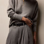 Spun Cashmere Crew Neck in Heather Grey | James Perse Los Angeles
