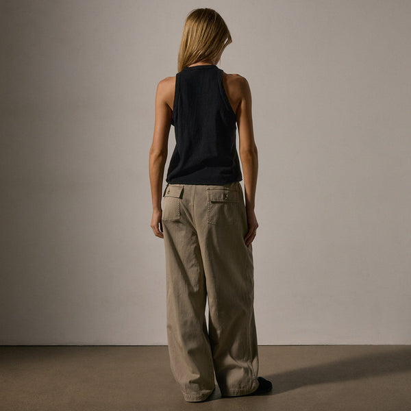 Slub Jersey Muscle Tank in Black | James Perse Los Angeles