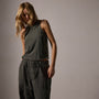 Slub Jersey Muscle Tank in Granite Pigment | James Perse Los Angeles